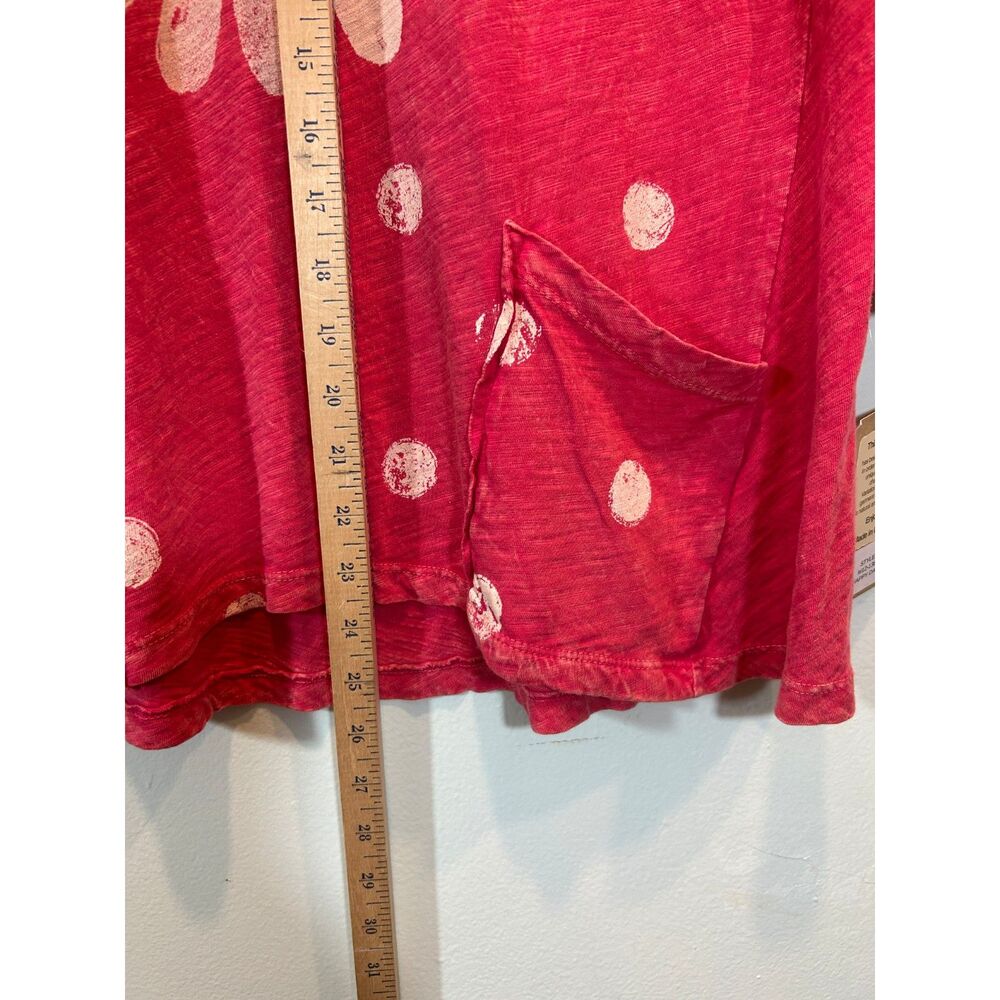 Jess & Jane Happy Days Raspberry Daisy Flower 100% Cotton NWT Top Size Small - Picture 9 of 11